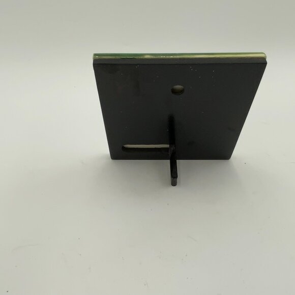 Hand Painted Texas Bluebonnet Flowers Square Ceramic Tile Raised Details - Picture 5 of 8